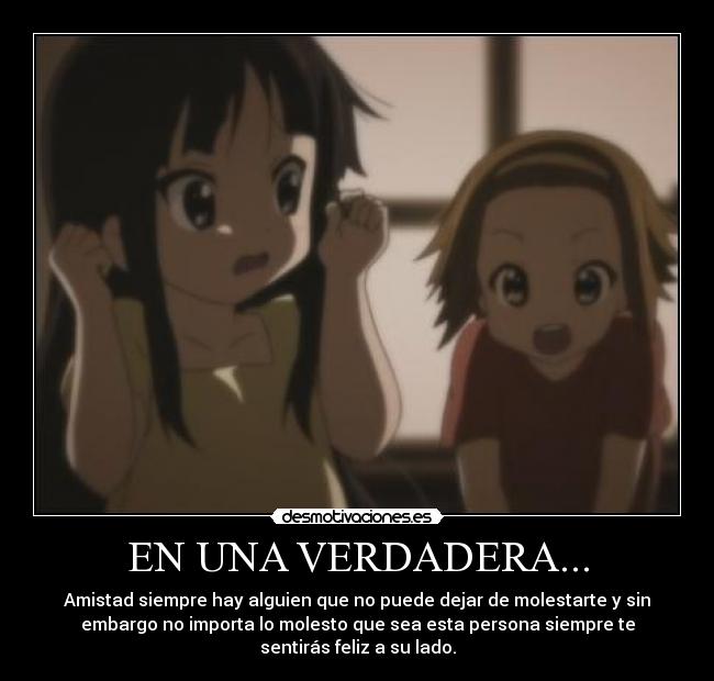 EN UNA VERDADERA... -