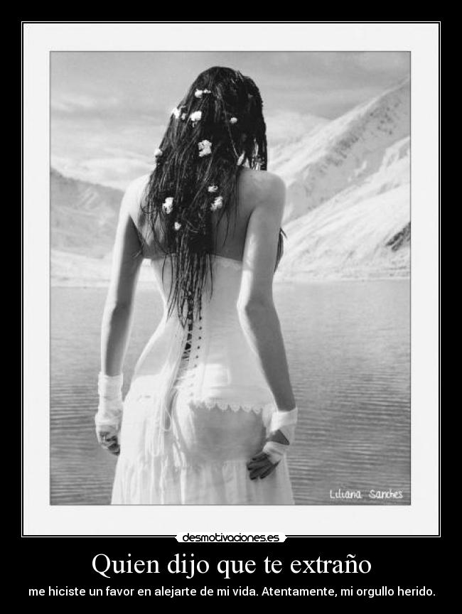 Quien dijo que te extraño - 