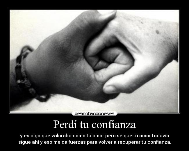 carteles confianza perdi confianza desmotivaciones