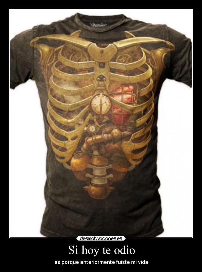 Si hoy te odio - es porque anteriormente fuiste mi vida