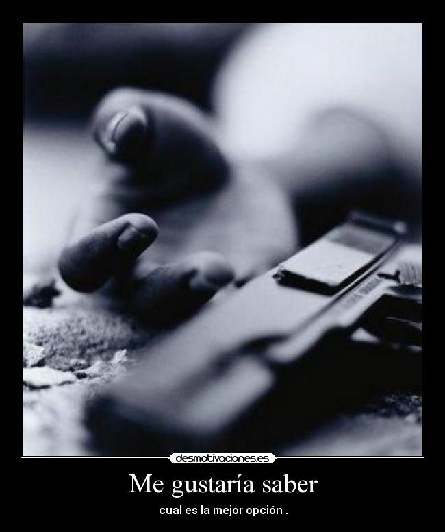 Me gustaría saber -