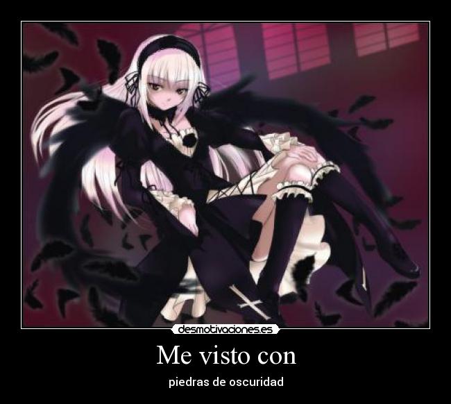 Me visto con - piedras de oscuridad