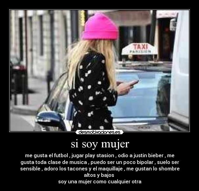 si soy mujer -