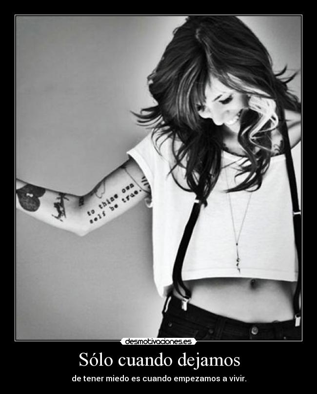 Sólo cuando dejamos -