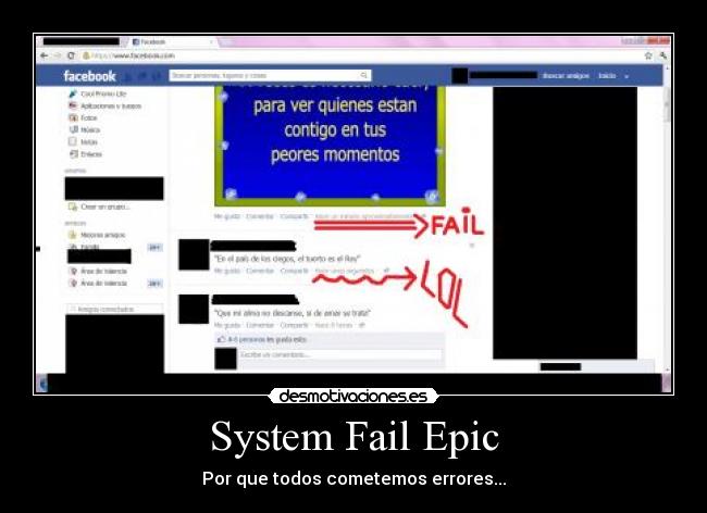 System Fail Epic -