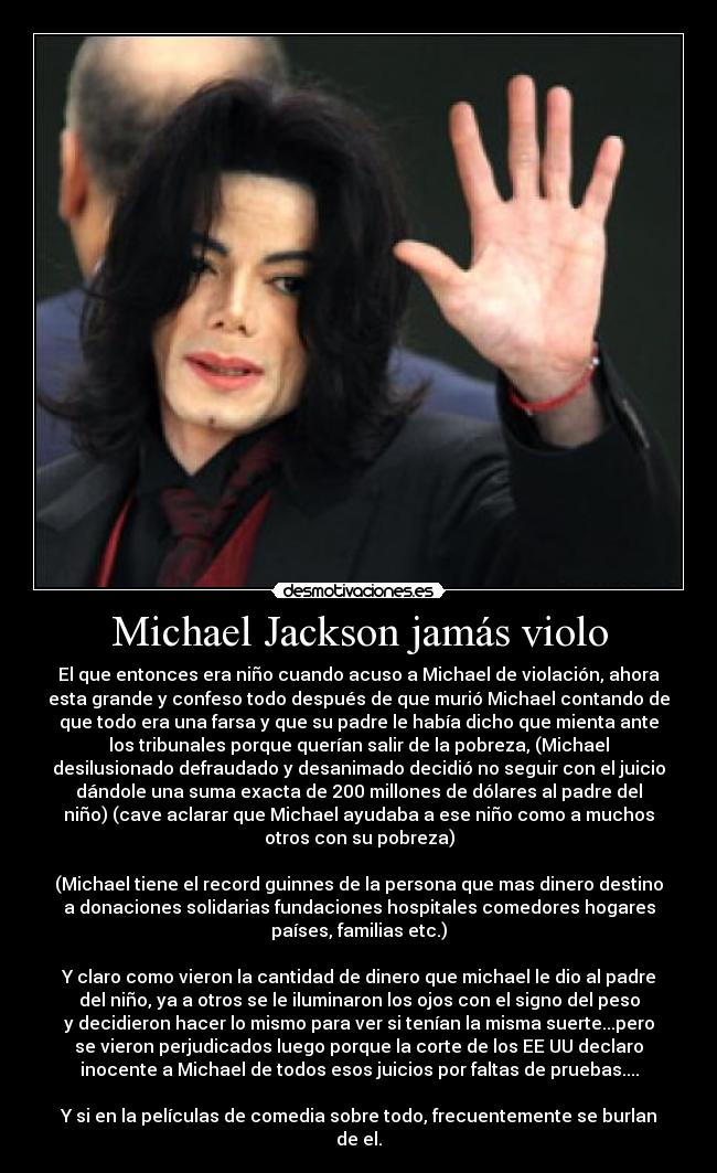Michael Jackson jamás violo -