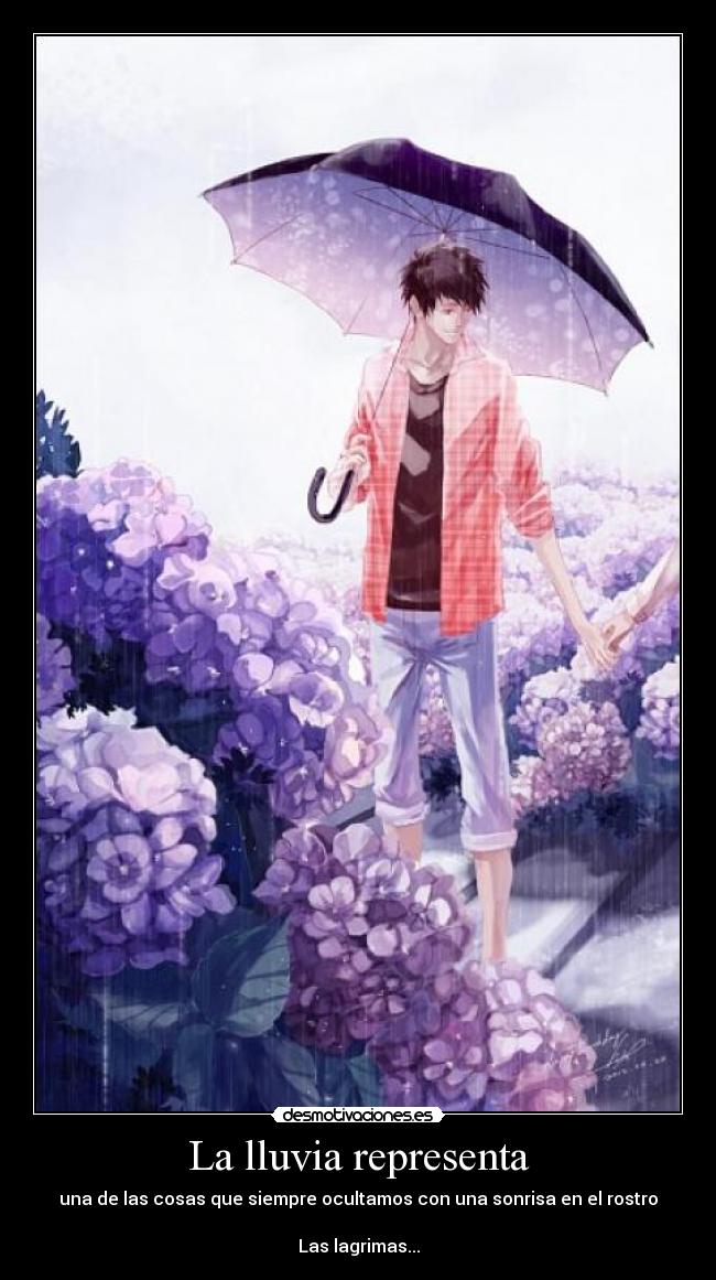 La lluvia representa -