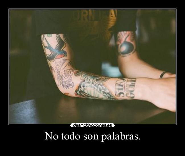 carteles puuf los tatuajes dicen mucho desmotivaciones