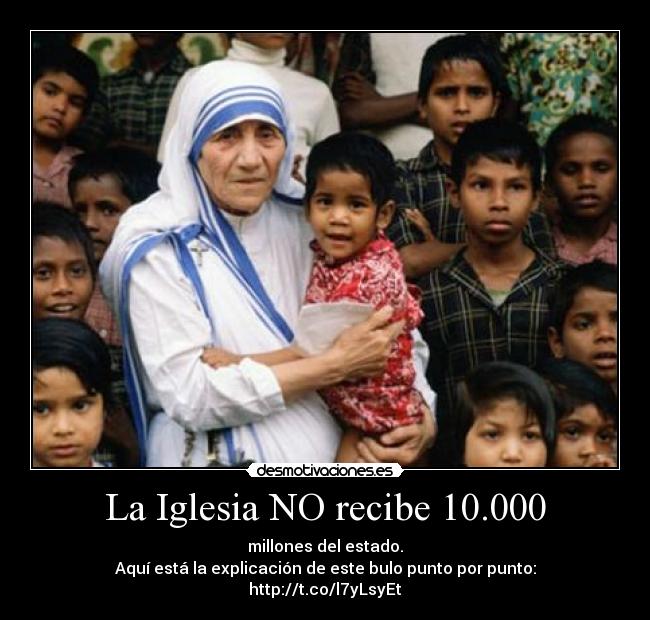 La Iglesia NO recibe 10.000 -