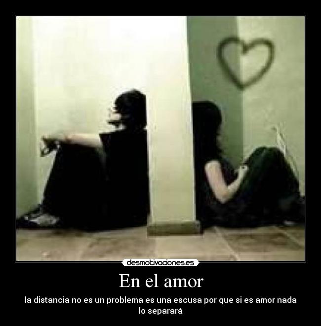 En el amor -