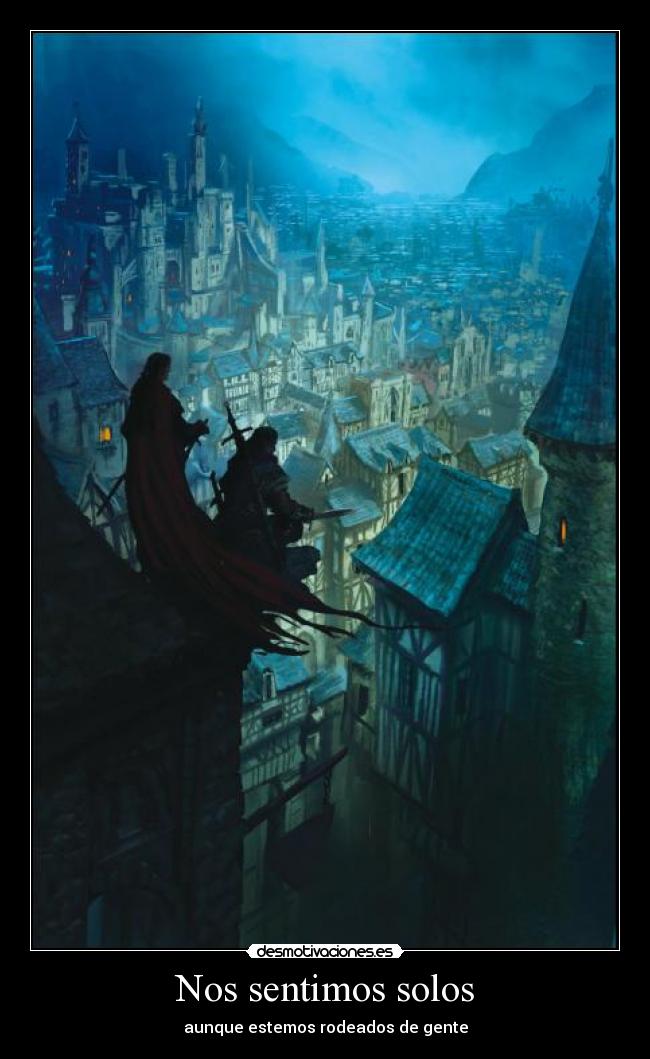 Nos sentimos solos - aunque estemos rodeados de gente