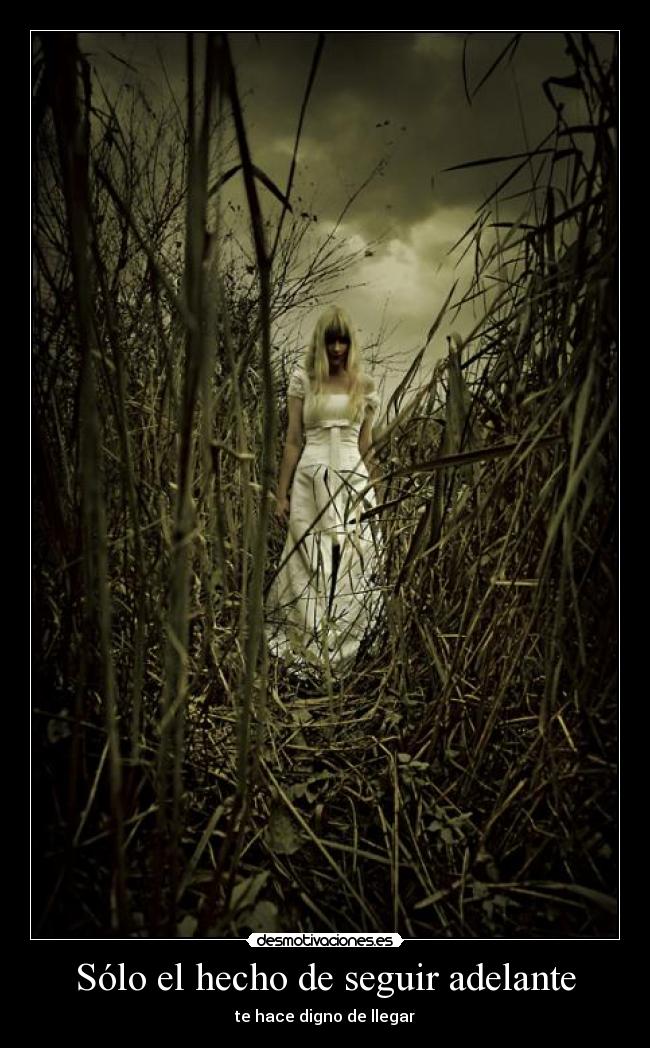 Sólo el hecho de seguir adelante - 