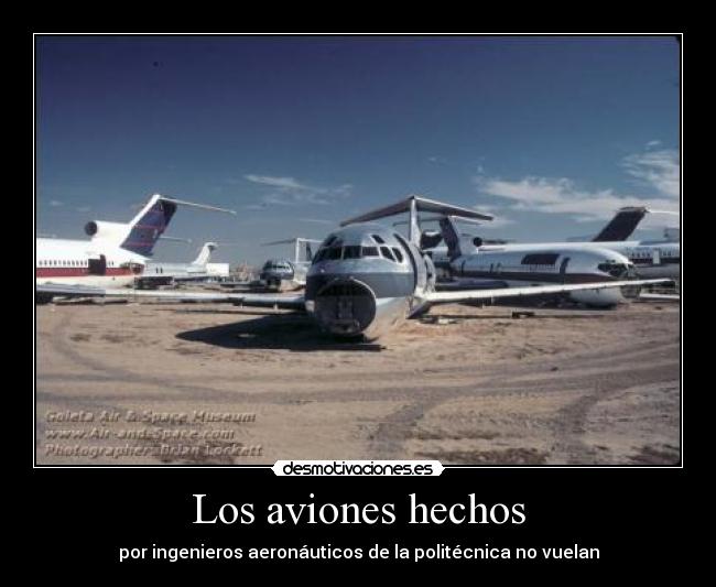 Los aviones hechos - 