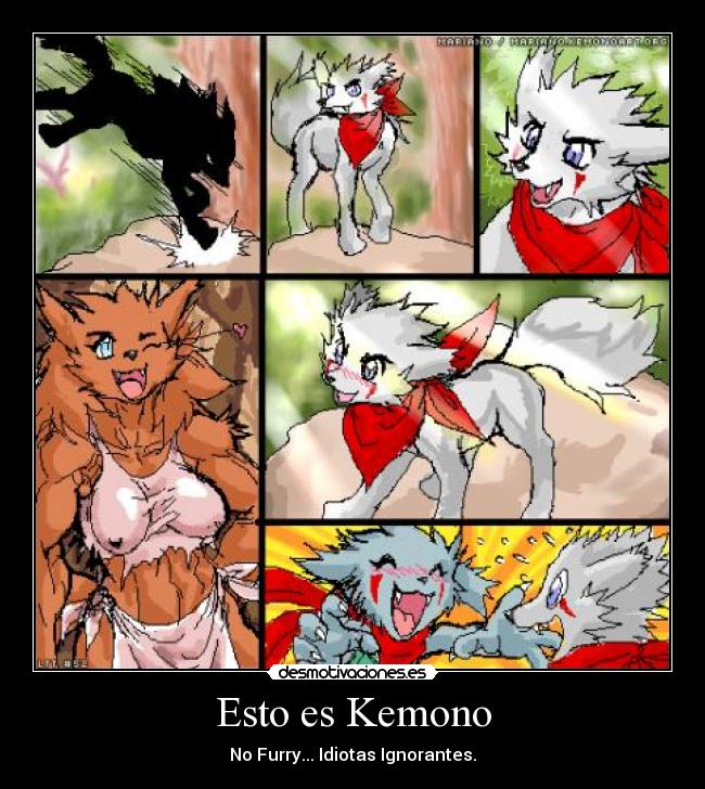 carteles kemono furry desmotivaciones
