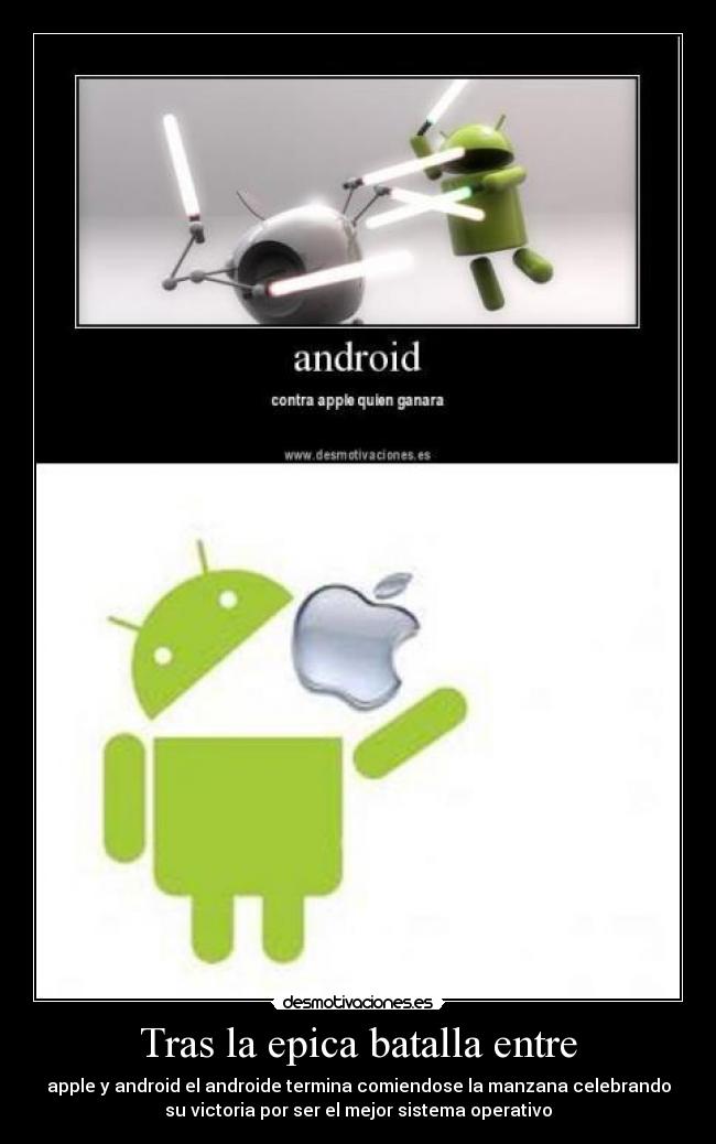 Tras la epica batalla entre -