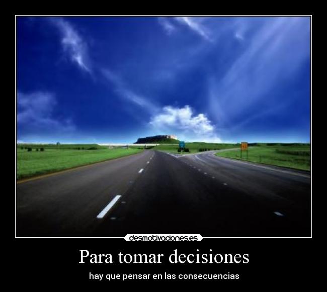 Para tomar decisiones - 