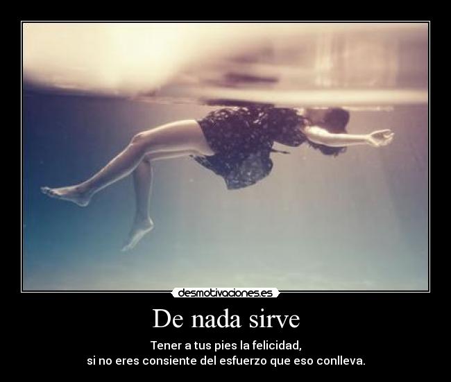 De nada sirve - 