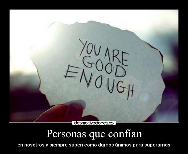 Personas que confían -