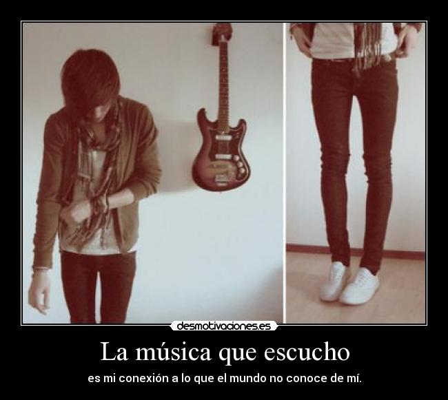 La música que escucho -