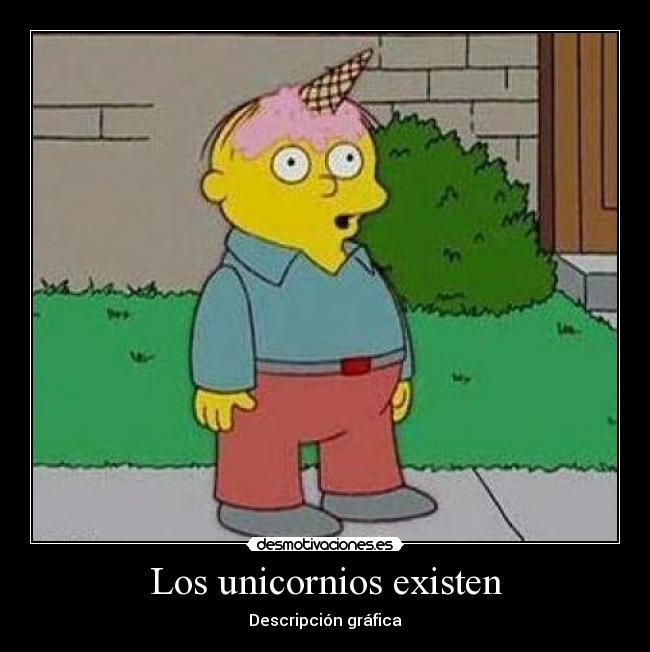 Los unicornios existen - Descripción gráfica