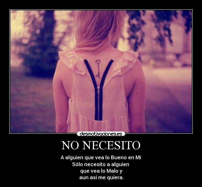 NO NECESITO -