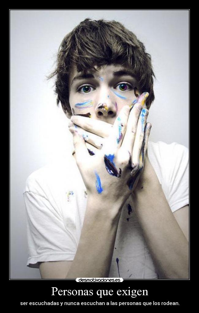 Personas que exigen -