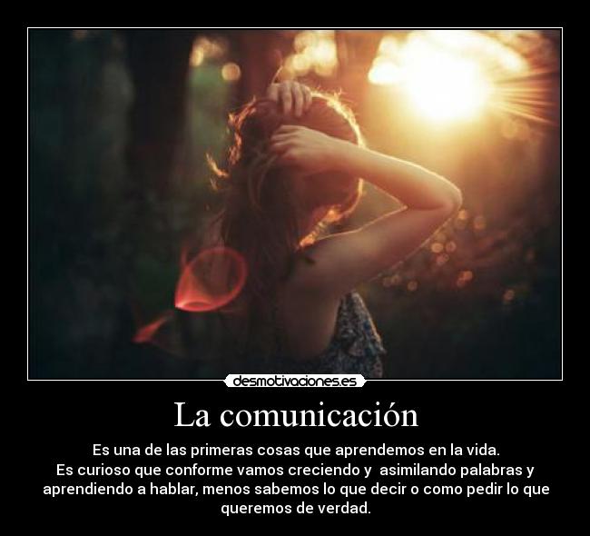 La comunicación -