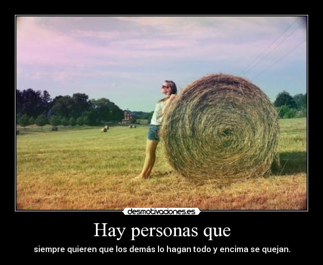 Hay personas que - 