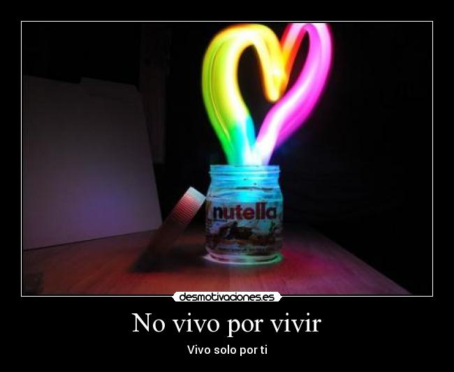 No vivo por vivir - Vivo solo por ti