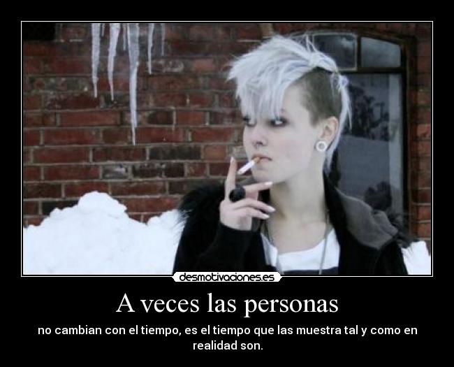 A veces las personas -