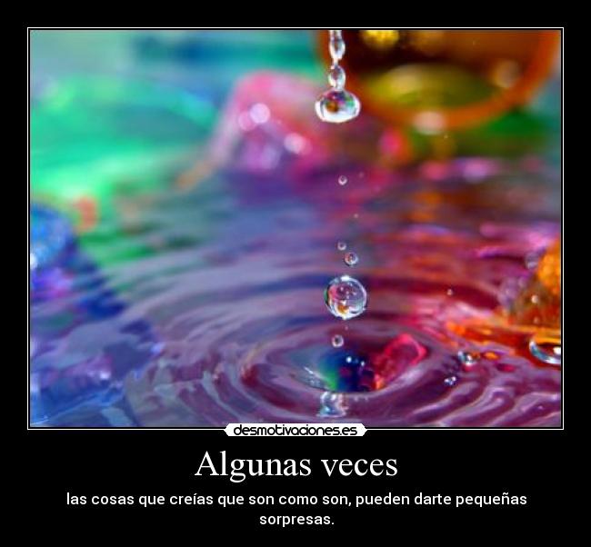 Algunas veces -