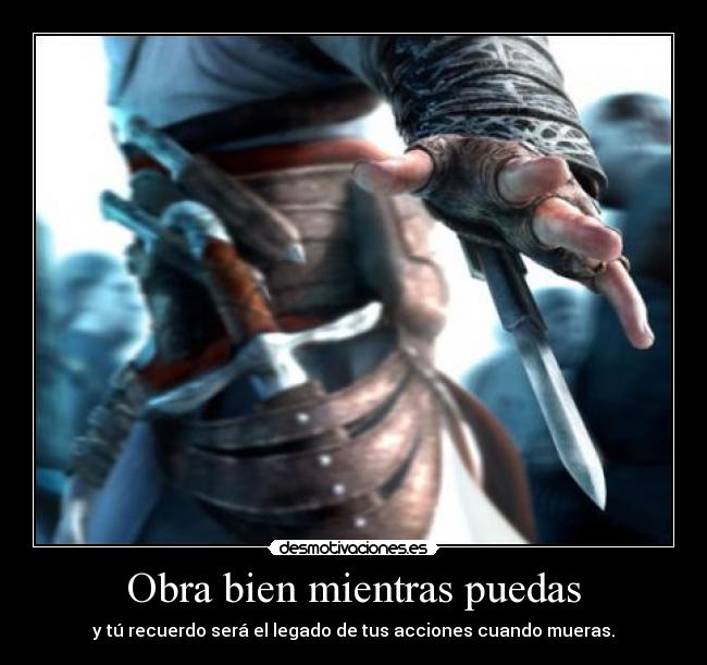 carteles assassins creed alvaro auditore estaba ahi siempre que necesitabas gemelo23 desmotivaciones