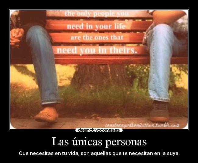 Las únicas personas - 