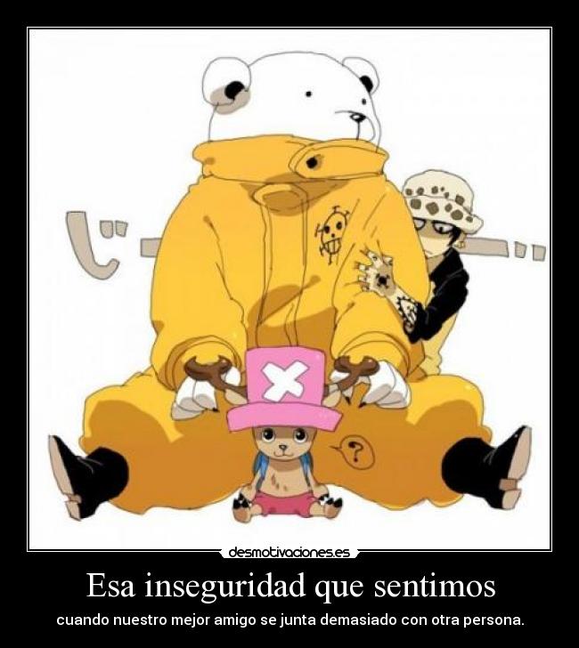 carteles one piece trafalgar law bepo chopper anime manga desmotivaciones