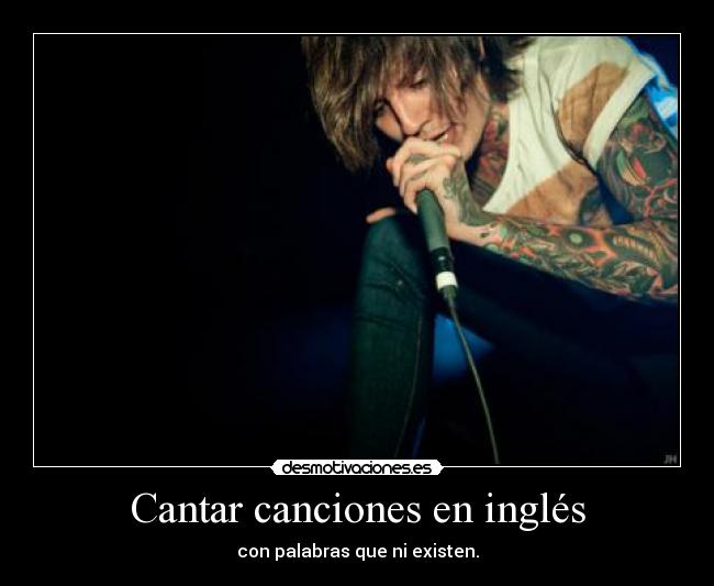 Cantar canciones en inglés - 