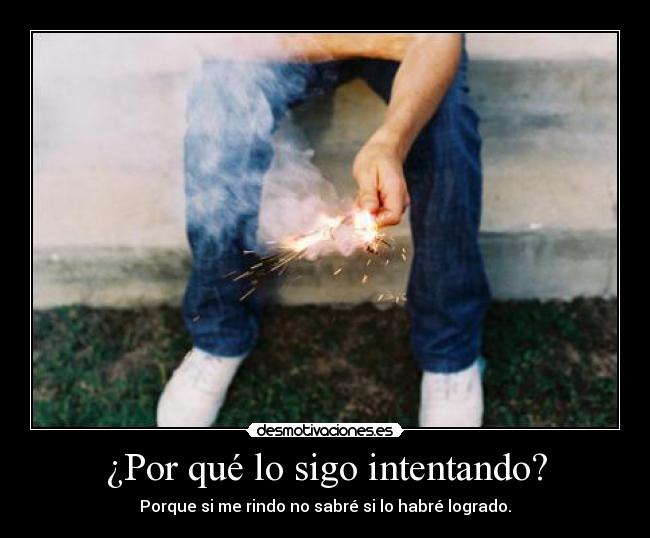 ¿Por qué lo sigo intentando? - 