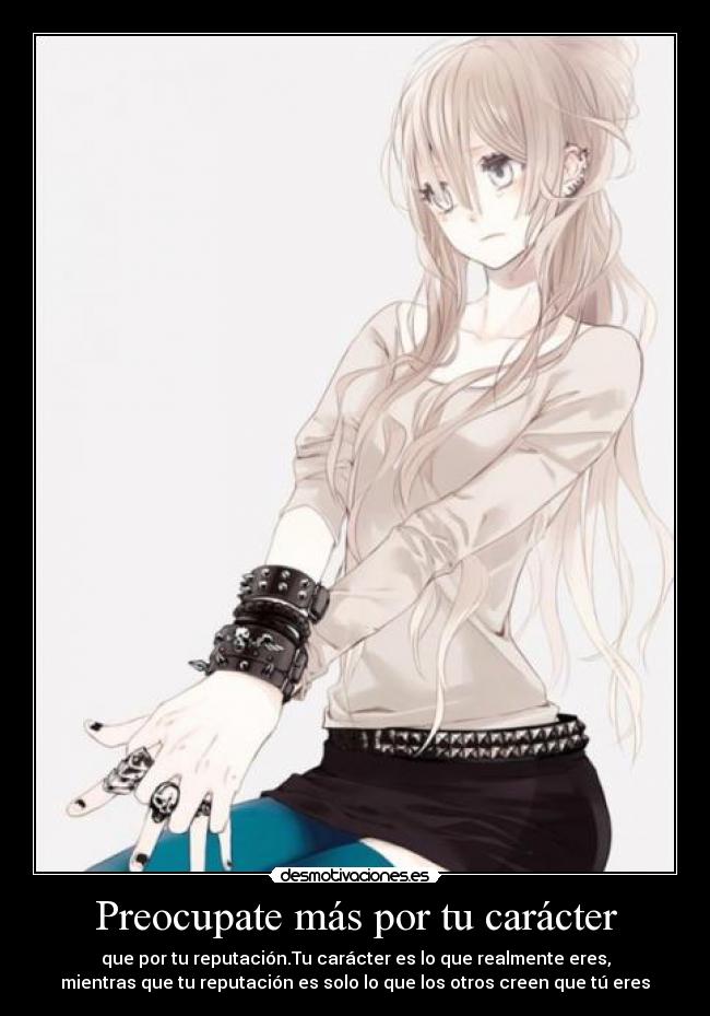 carteles caracter preocupate caracter reputacion desmotivaciones