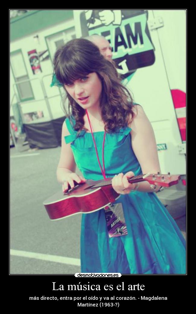 La música es el arte -