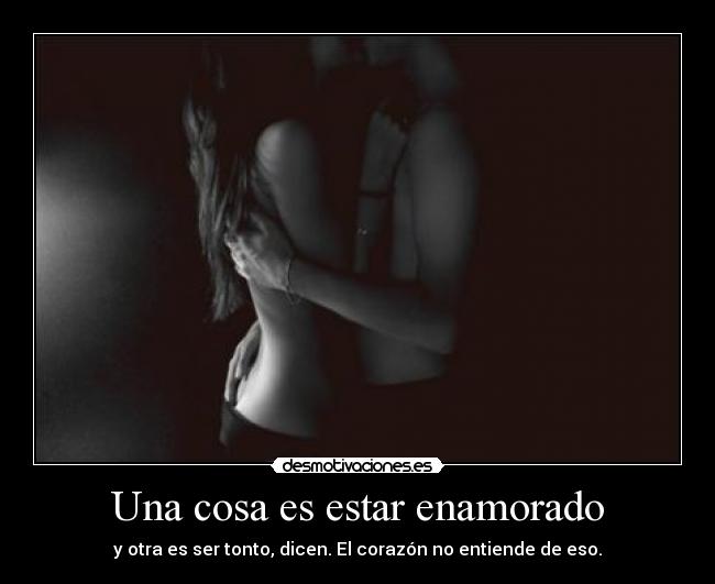 Una cosa es estar enamorado -