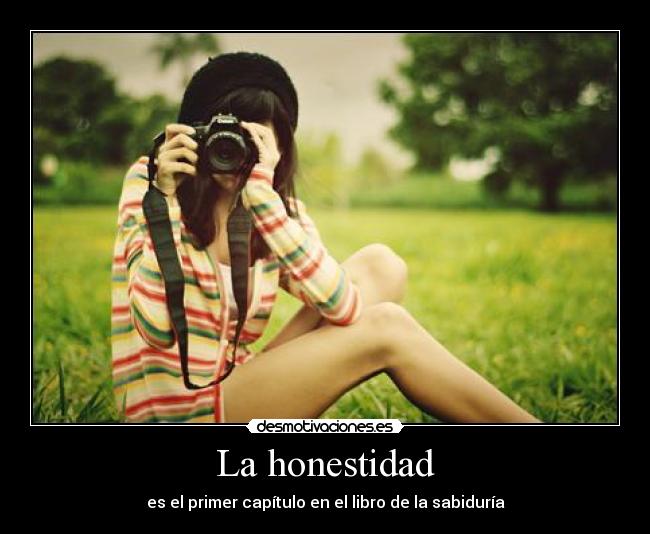 La honestidad - es el primer capítulo en el libro de la sabiduría