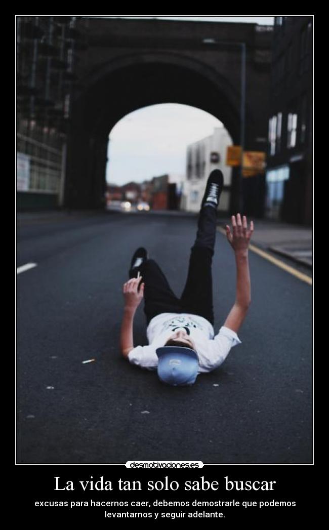 La vida tan solo sabe buscar -