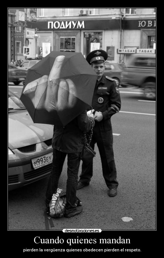 Cuando quienes mandan -