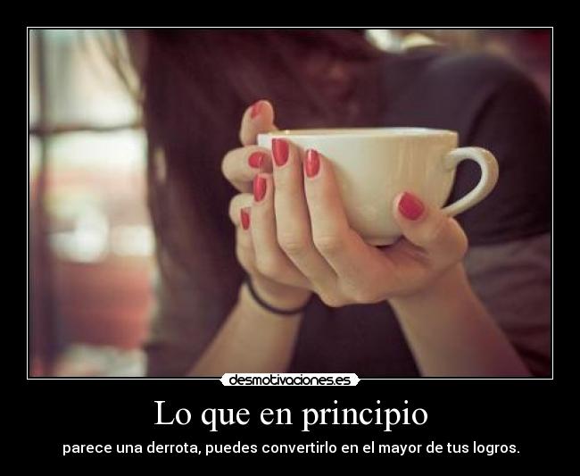 Lo que en principio -