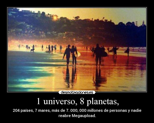 1 universo, 8 planetas, - 