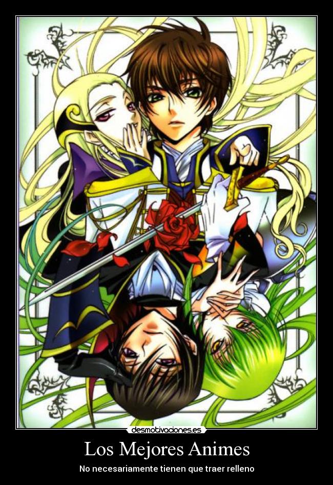 Los Mejores Animes - No necesariamente tienen que traer relleno