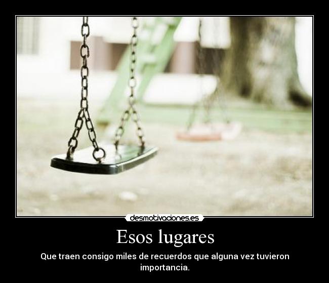 Esos lugares -
