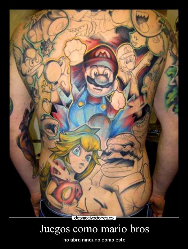 carteles mario bro desmotivaciones