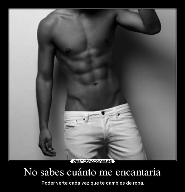 No sabes cuánto me encantaría -