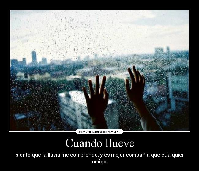 Cuando llueve -