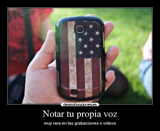 Notar tu propia voz -